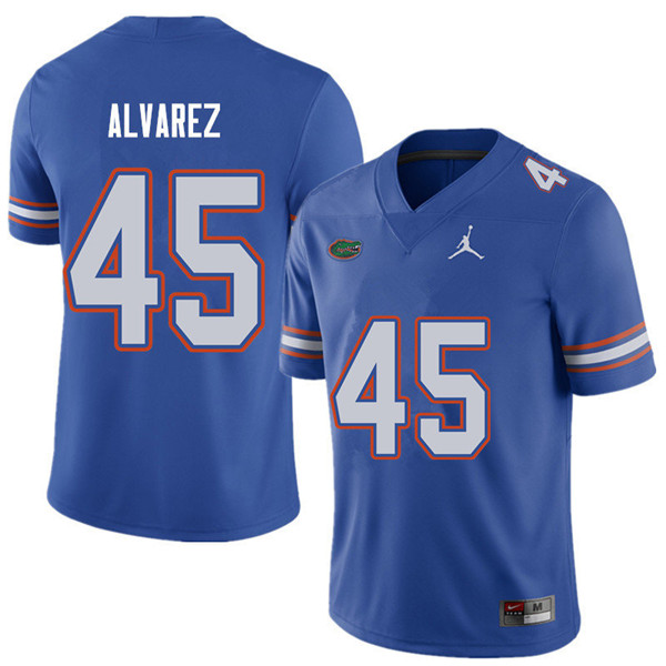 Jordan Brand Men #45 Carlos Alvarez Florida Gators College Football Jerseys Sale-Royal